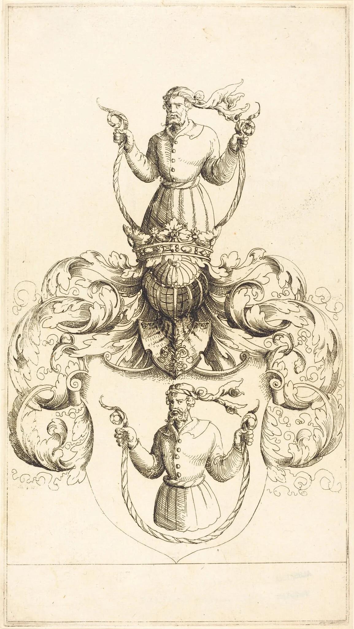 Coat of Arms of Unknown Man, detail