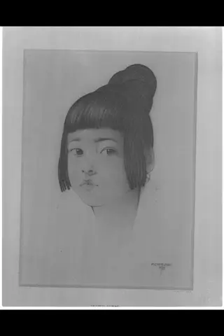 A Japanese Beauty, by Friedrich Capelari, 1920