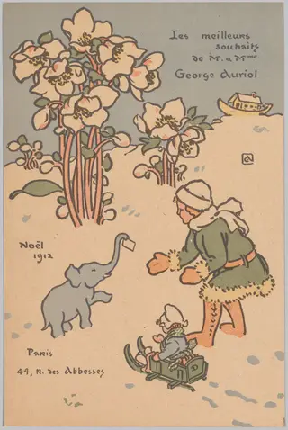 Noël (Holiday Card), by George Auriol, 1912