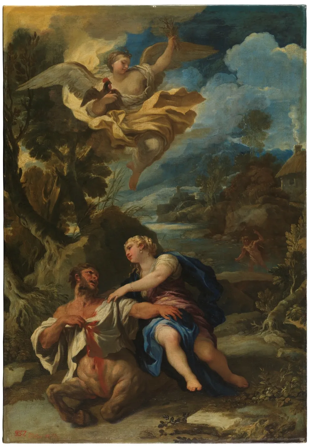 The Death of the Centaur Nessus, by Luca Giordano, oil, 1698