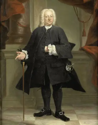 Portrait of a Man, by Jan Maurits Quinkhard, oil, 1744