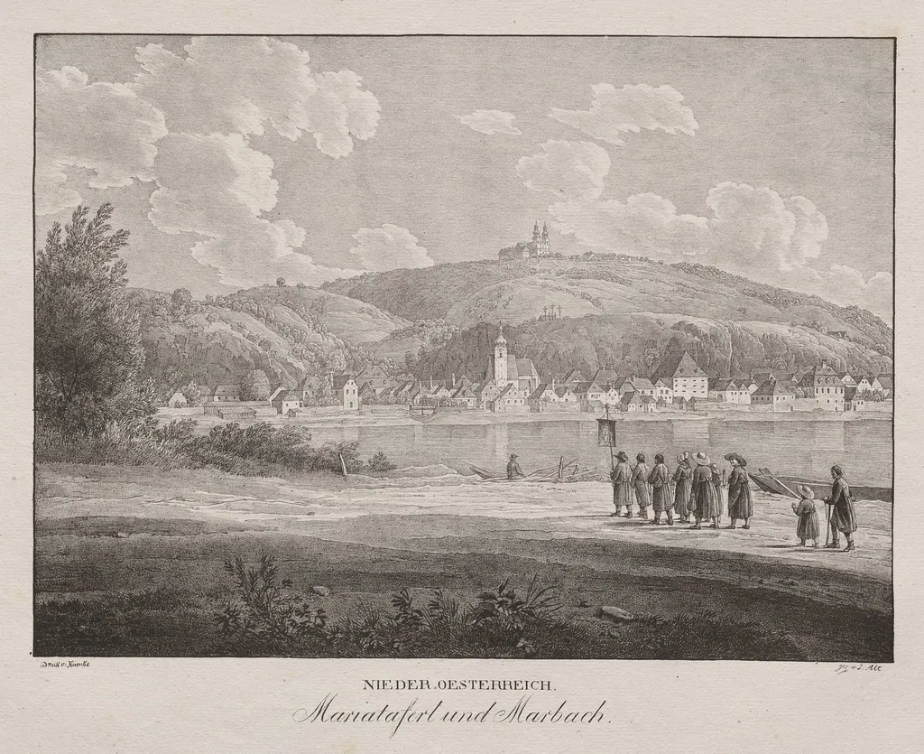 Nieder-oesterreich, Mariataferl und Marbach, by Jakob Alt, 1839