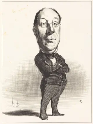 J.-B. Gustave de Laboulie, by Honoré Daumier, ink, 1849