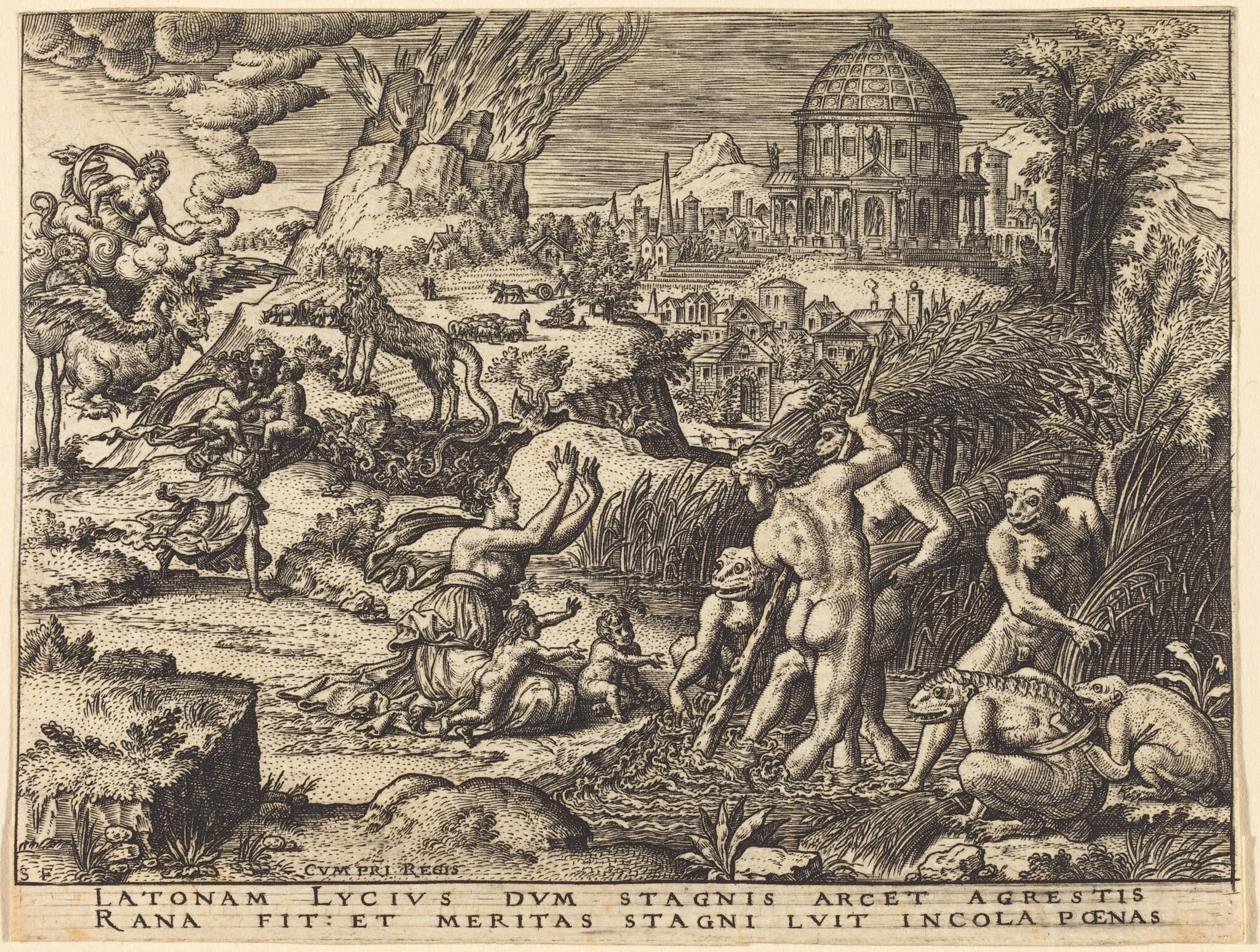 Latona Insulted, detail