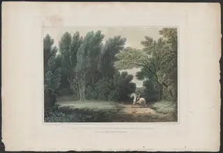 View of the Spot Where General Ross Fell, Near Baltimore, by John Hill, watercolor, 1820