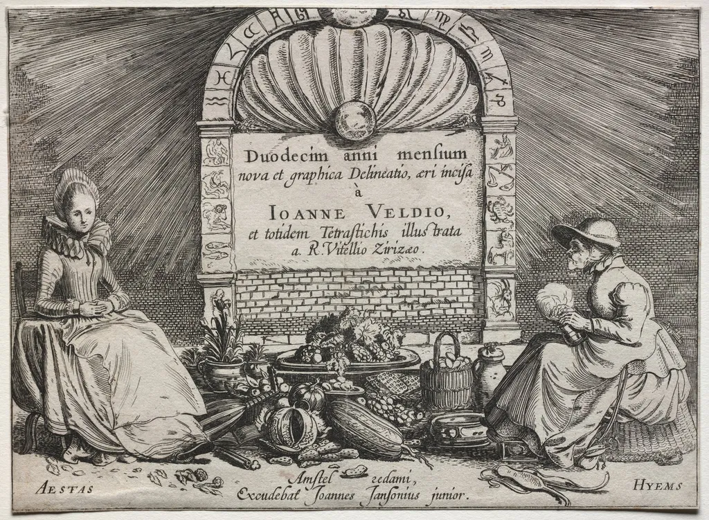 The Twelve Months, by Velde, Jan van de, II, 1613