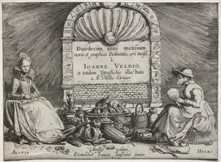 The Twelve Months, by Velde, Jan van de, II, 1613