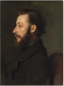 Portrait of Monsieur A. Koch, detail