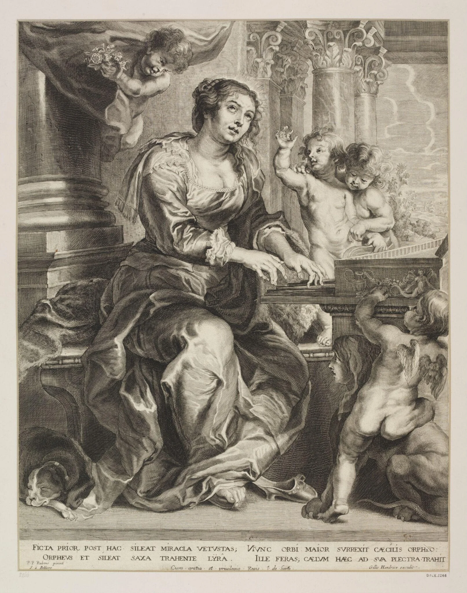 St. Cecilia, detail