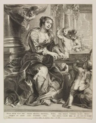 St. Cecilia, by Schelte Bolswert, 1650