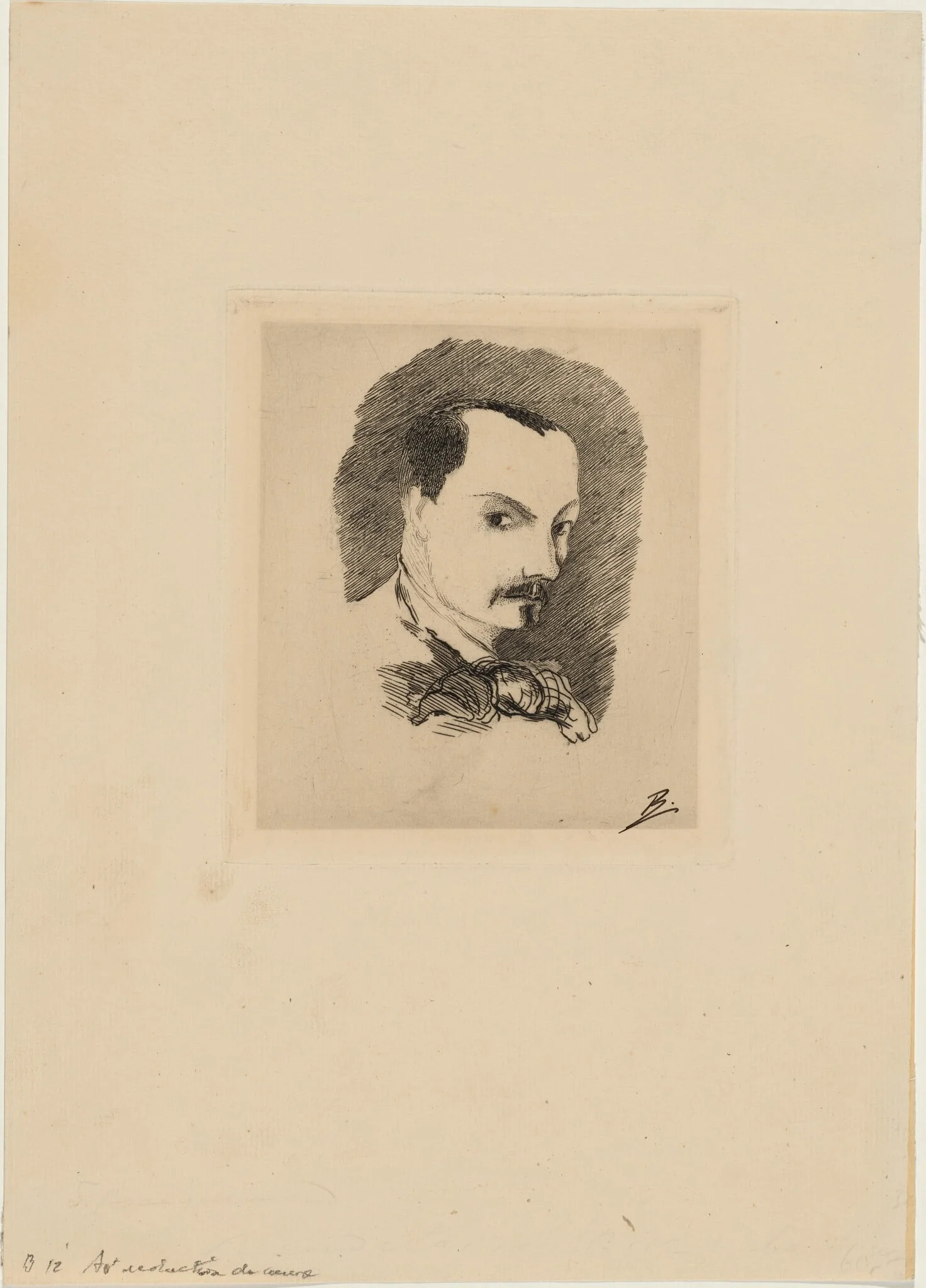 Baudelaire, detail