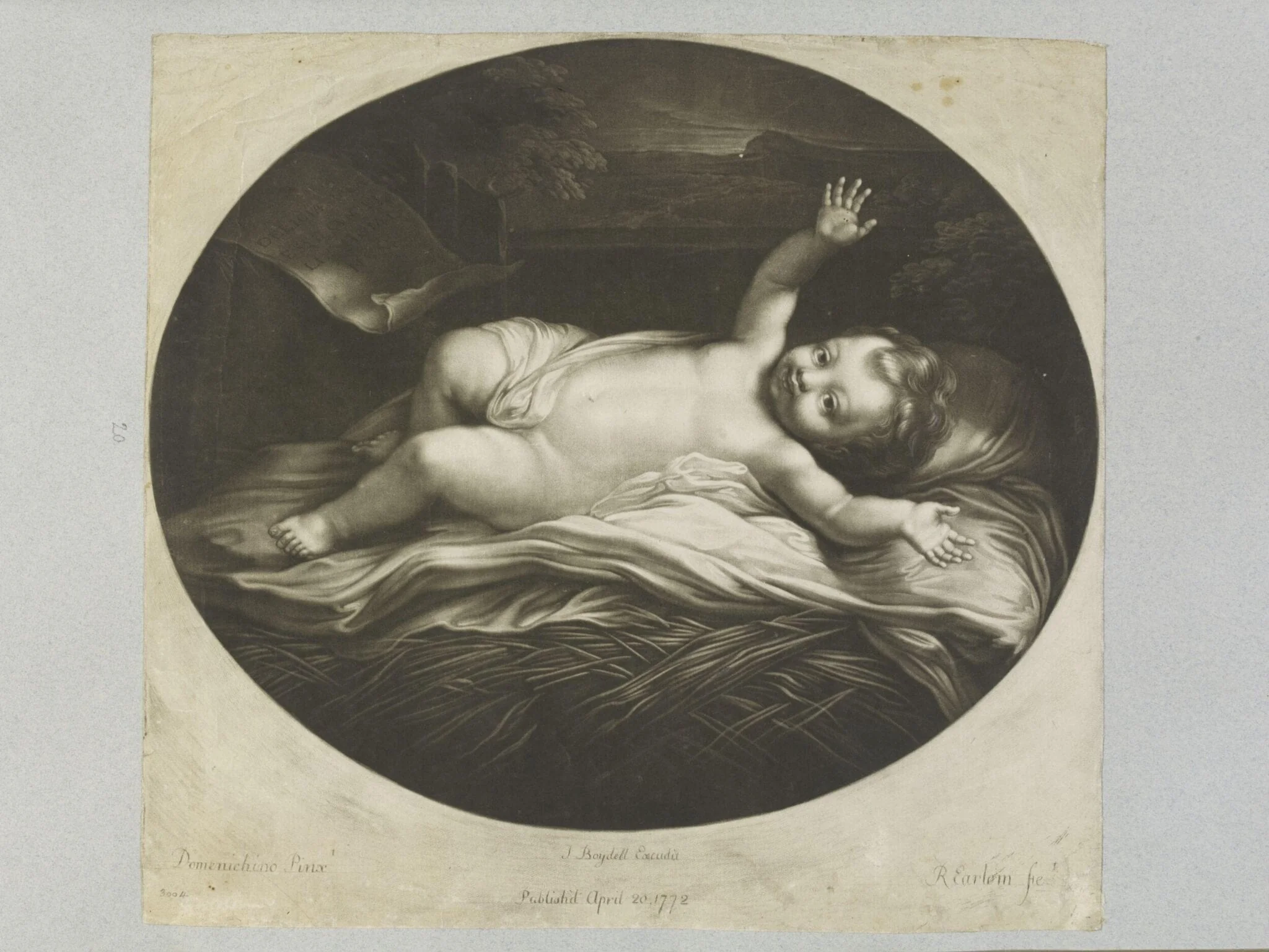 The Infant Jesus Sleeping, detail