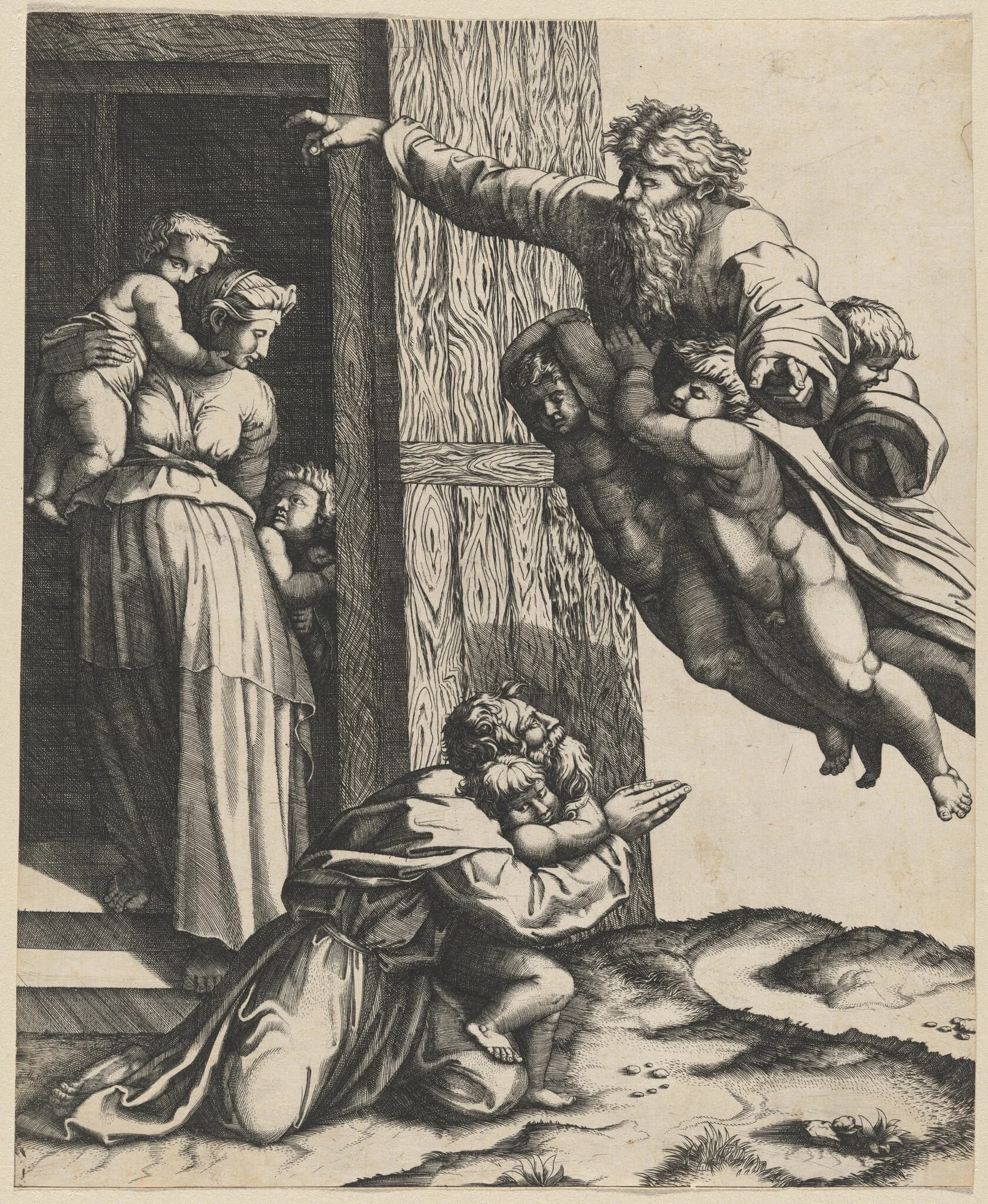 God Appearing to Noah, detail