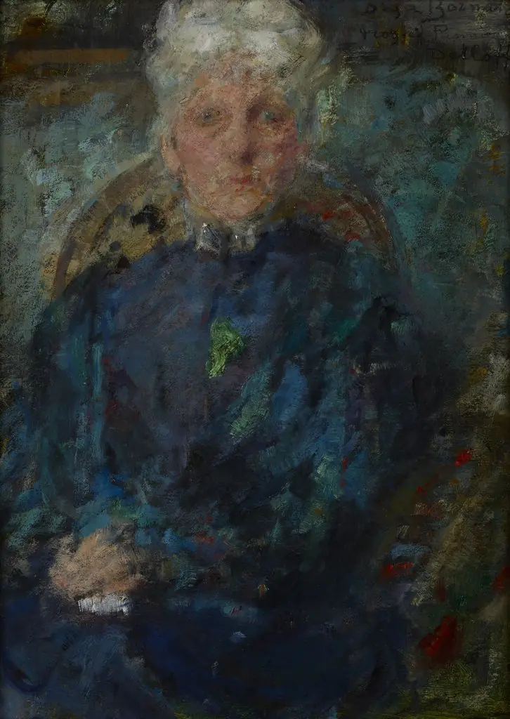 Portrait of Łucja Detloff, by Olga Boznańska, unspecified, 1917
