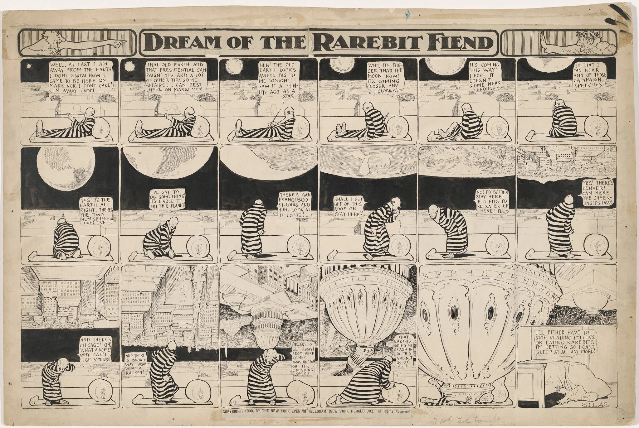 Dream of the Rarebit Fiend: Here Comes Washington, detail