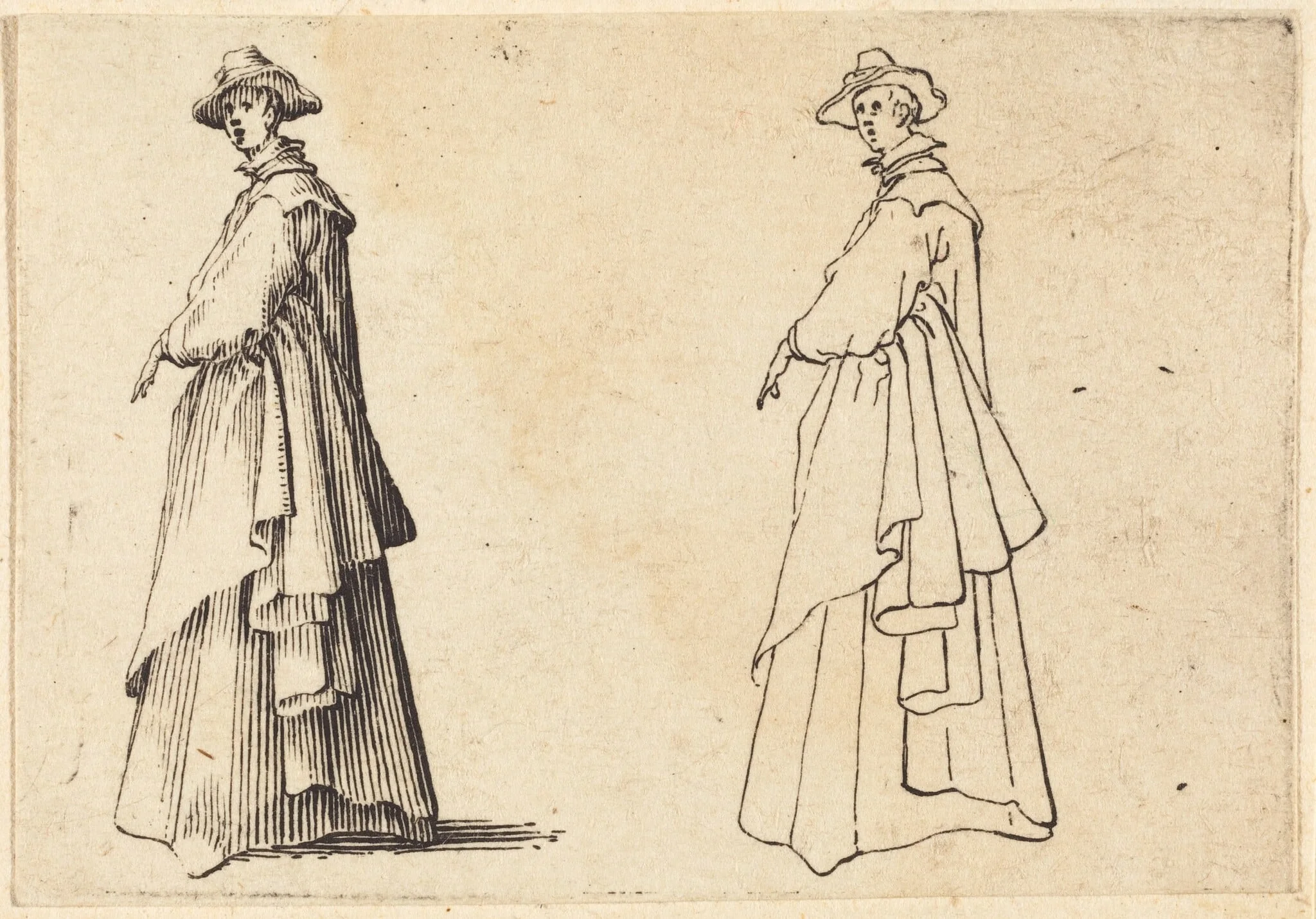 Lady in a Large Coat, detail