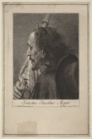 Sanctus Jacobus Major, by Marco Alvise Pitteri, ink, 1744