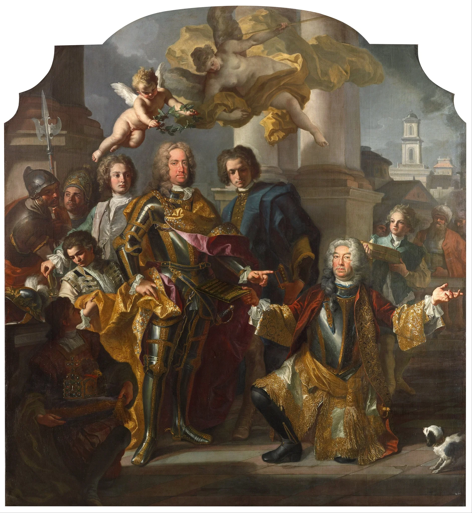 Emperor Charles VI and Gundacker, Count Althann, detail