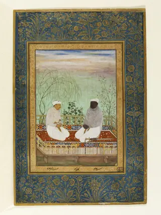 Rao Bharah and Jassa Jam, by Bishandas, paint, 1619