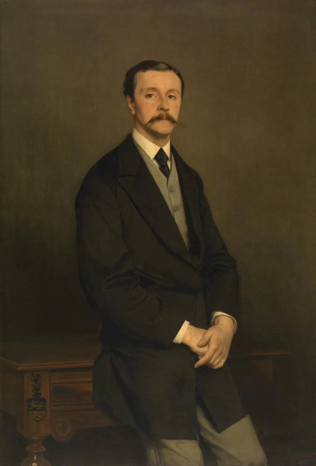 Portrait of a Man, by Edouard Agneessens, oil, 1873