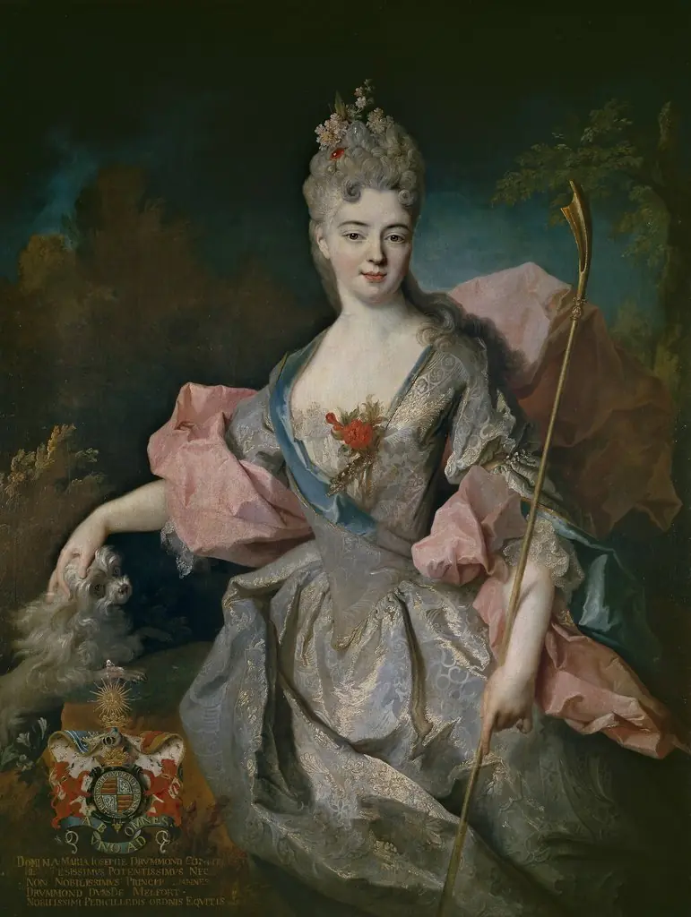 Lady Mary Josephine Drummond, Countess of Castelblanco, by Jean-Baptiste Oudry, oil, 1716