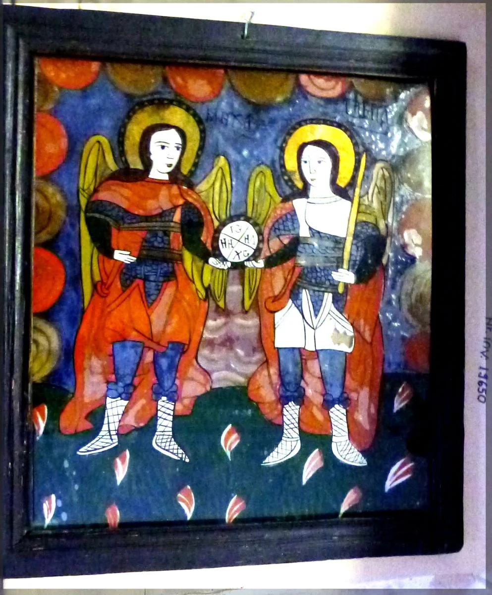 Arhanghelii Mihail și Gavriil, detail