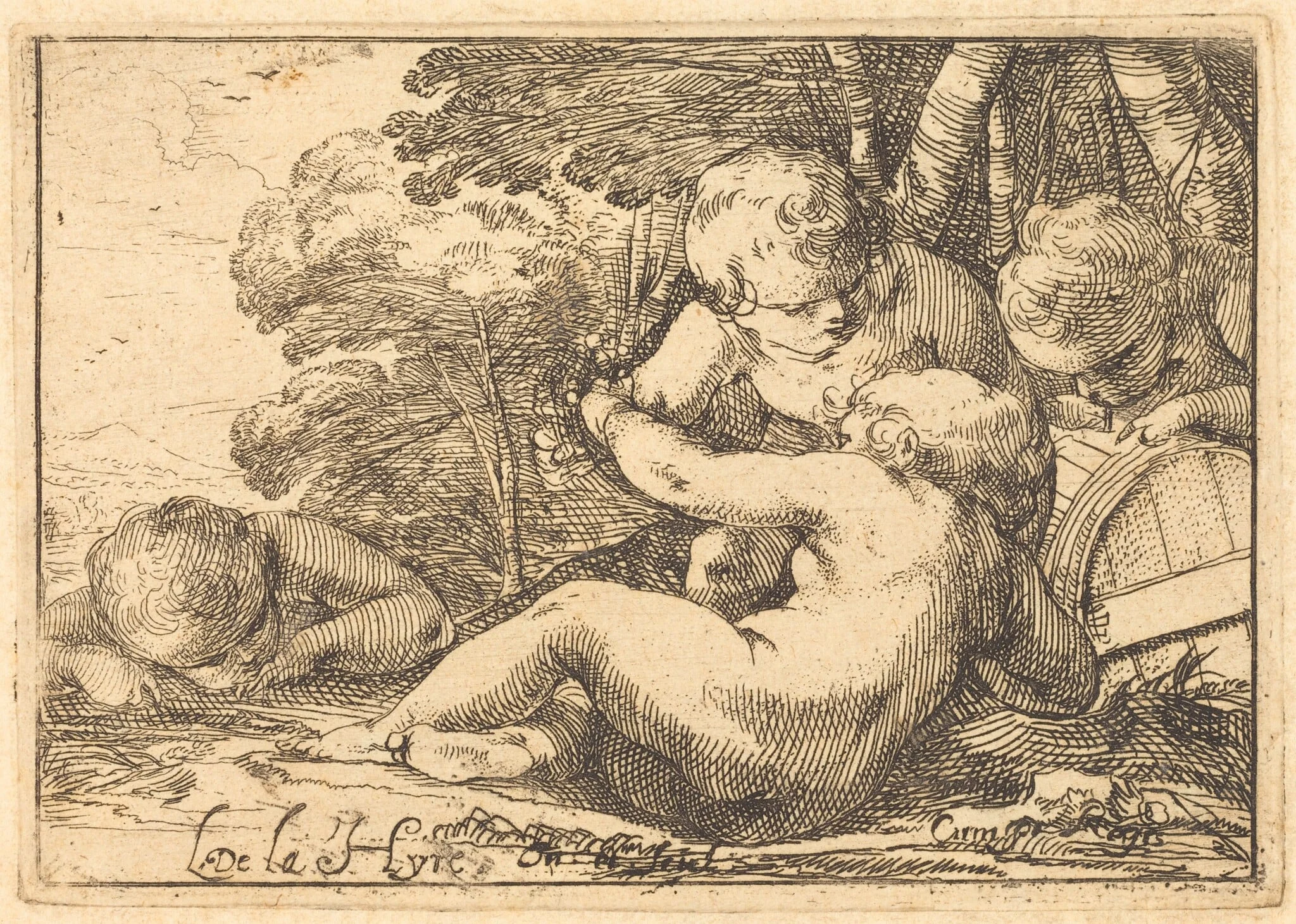 Four Bacchic Children, detail