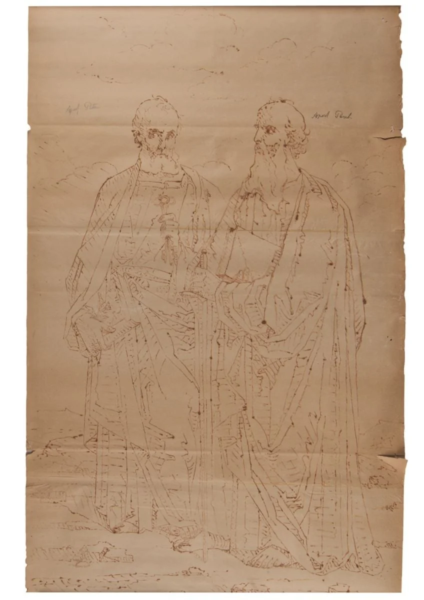 Apostolii Petru și Pavel, detail