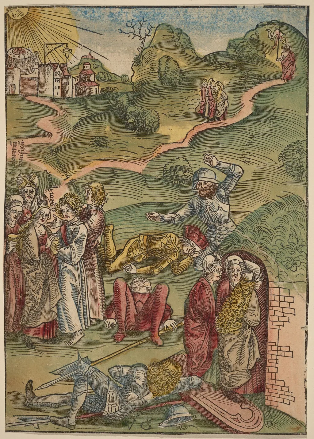Three Marys at the Tomb, by Urs Graf I, ink, 1507