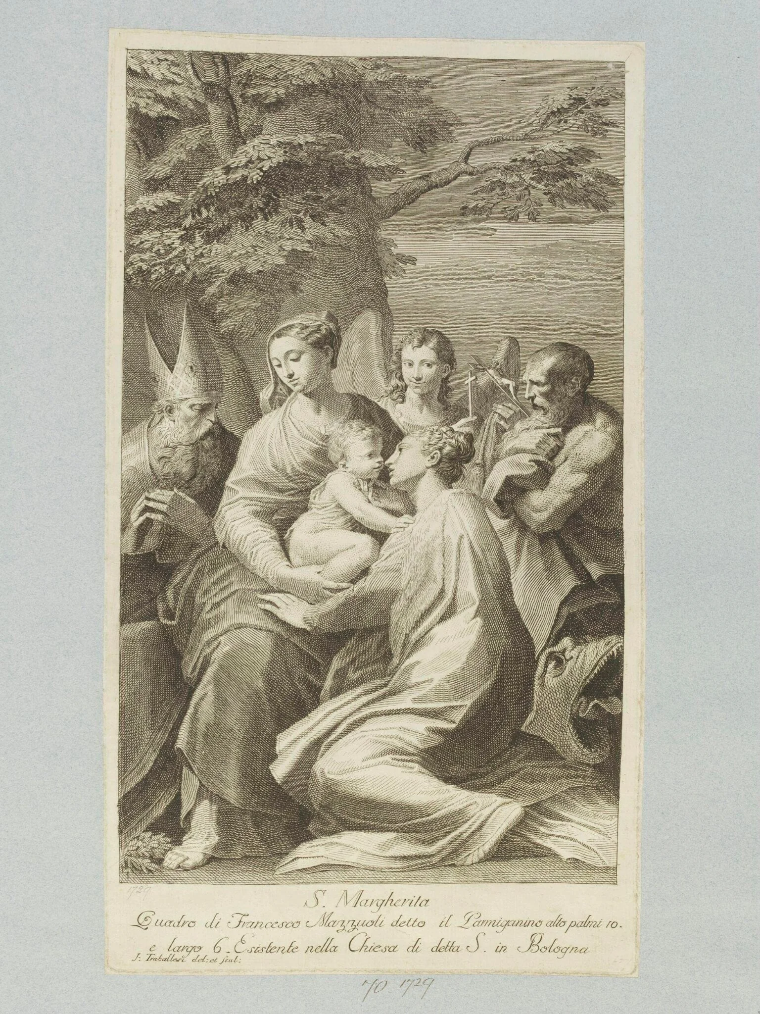 Holy Family with St. Margaret, detail