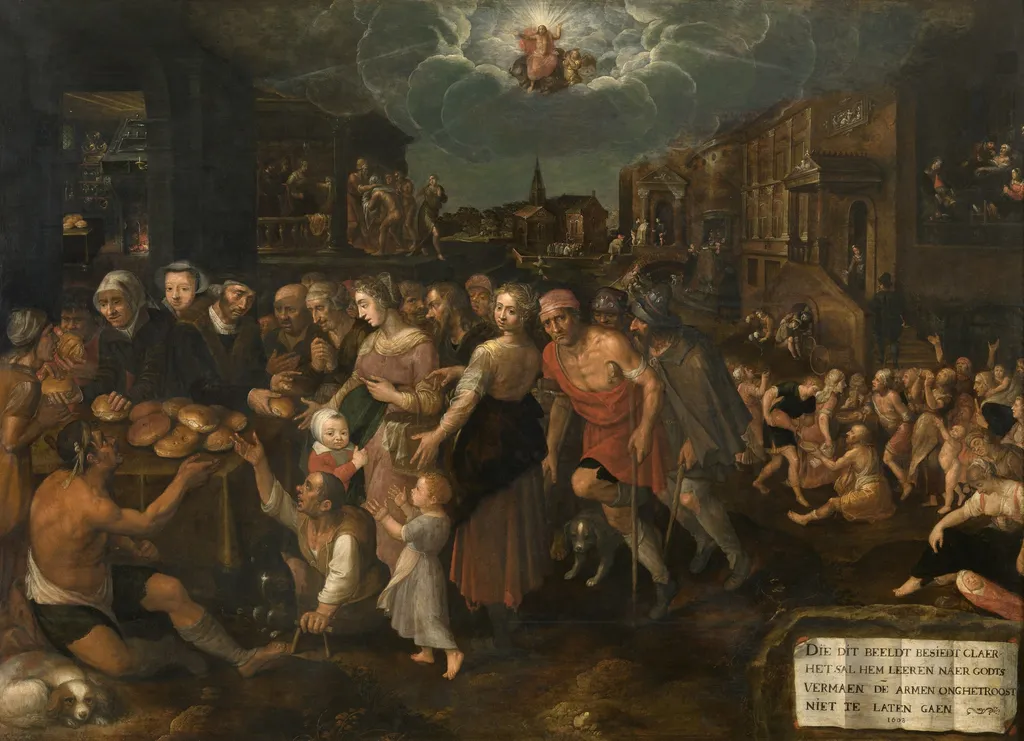 The Acts of Mercy, by Frans Francken the Younger, oil, 1608