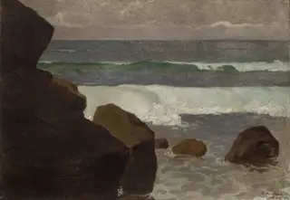 The Neapolitan Coast, by Włodzimierz Błocki, oil, 1908