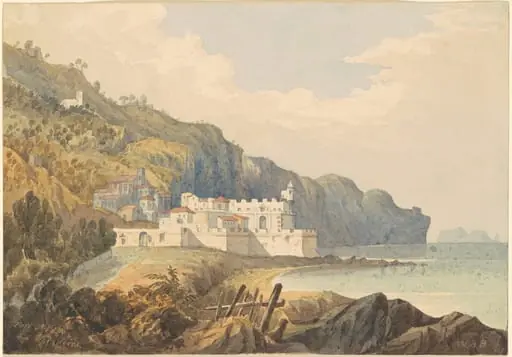 Fort St. lago, Madeira, by William Brenton Boggs, graphite, 1850