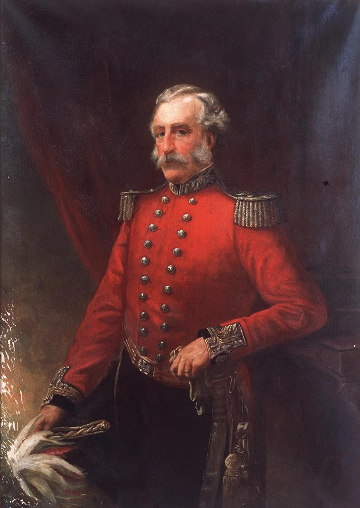 Edward Lewis Pryse of Peithyll, detail