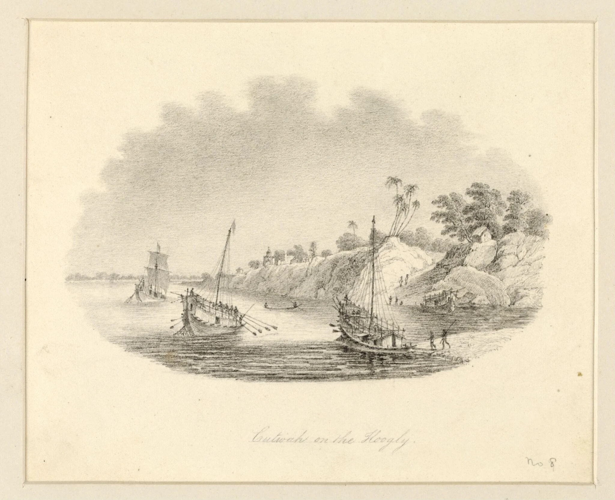 Cutwah on the Hoogly, detail