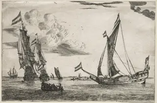 Marine, by Abraham Zeeman, 1732
