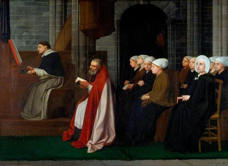 A May Service for Young Women, detail