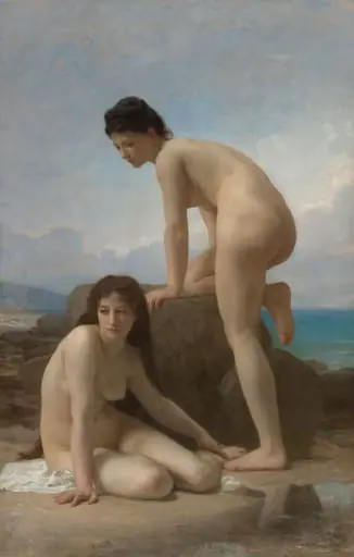 The Bathers, by William Adolphe Bouguereau, oil, 1884