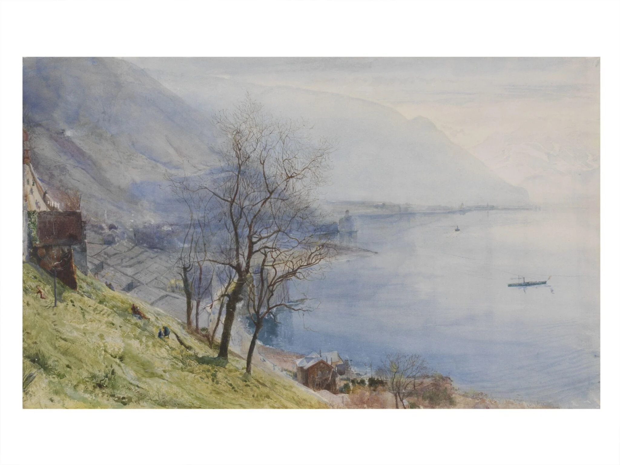 View above Montreux, detail