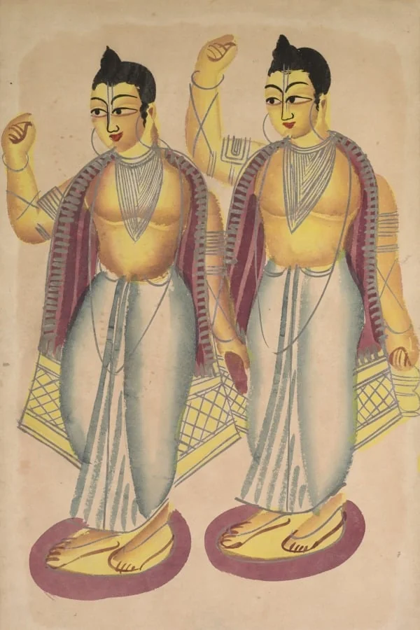Nitai and Gaur, detail