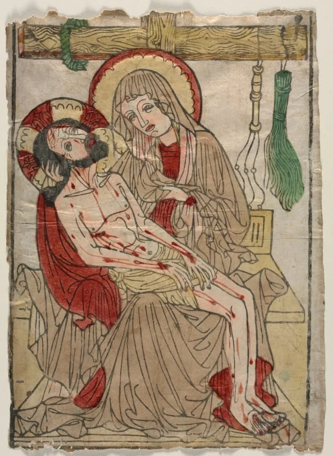 Pietà, detail