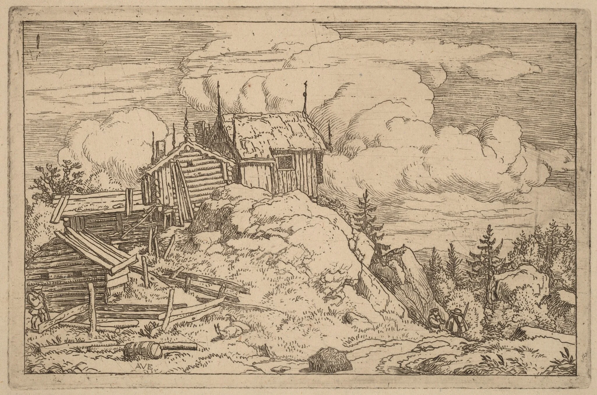 Hamlet on a Hill, detail
