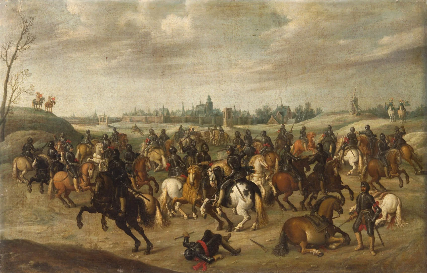 Reitergefecht vor Hertogenbosch, detail