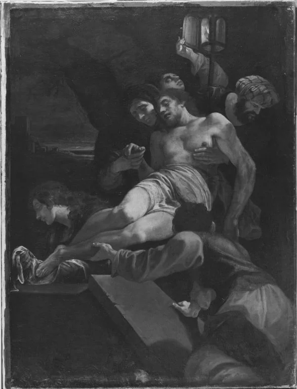 Grablegung Christi, detail