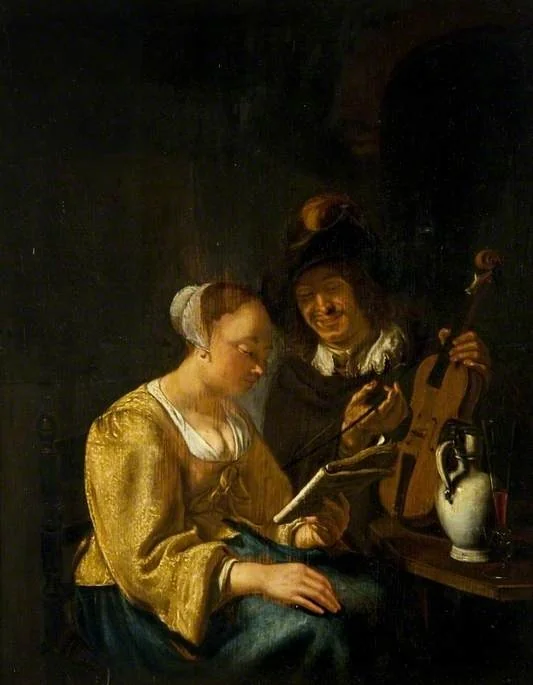 The Music Lesson, detail