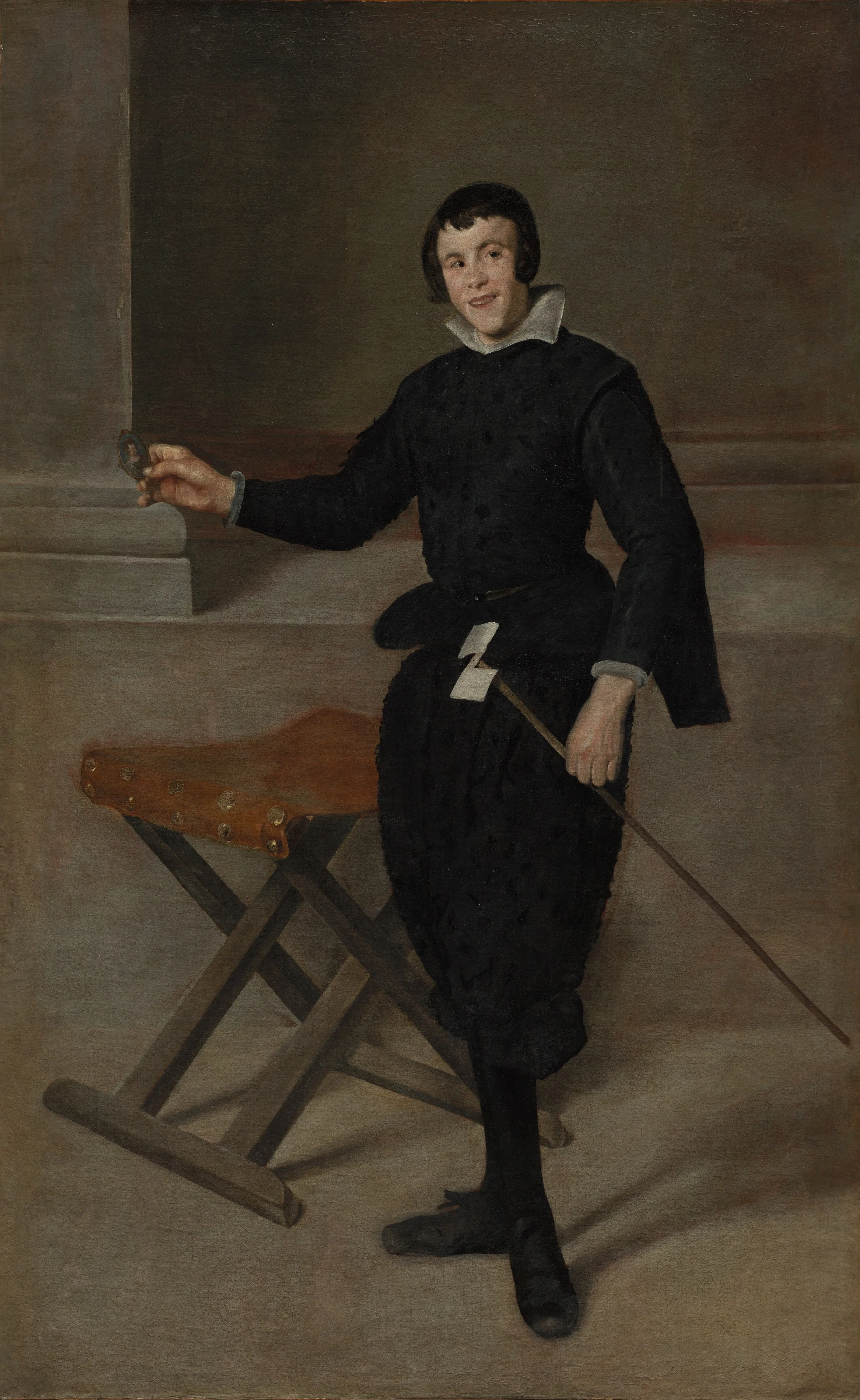 Portrait of the Jester Calabazas, detail