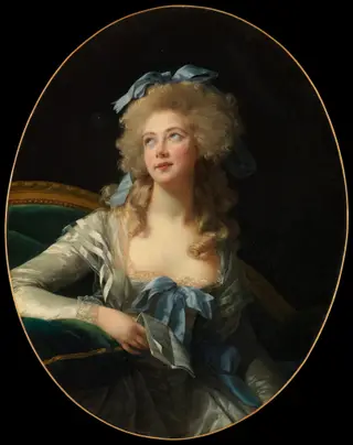 Madame Grand (Noël Catherine Verlée, 1761–1835), by Élisabeth Louise Vigée Le Brun, oil, 1792