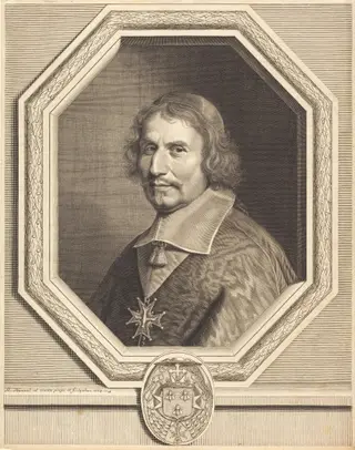 Cardinal Antonio Barberini, by Robert Nanteuil, ink, 1664