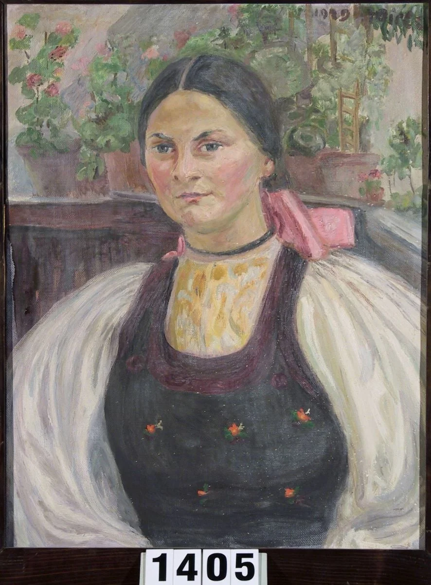 Fată de țăran sas, detail