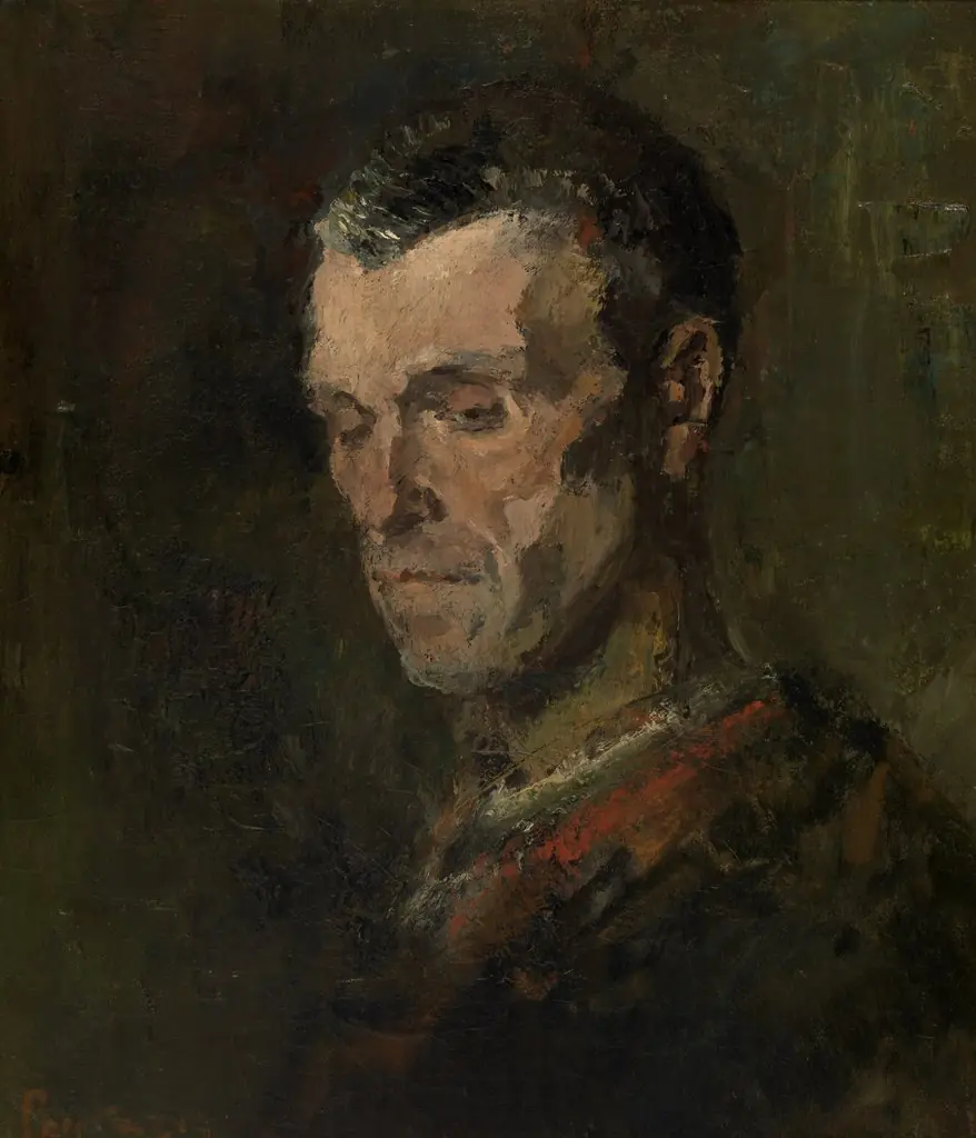 Head of a Man, by Périclès Pantazis, oil, 1876